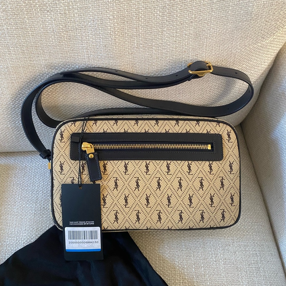 Authentic New Saint Laurent YSL monogram camera crossbody bag